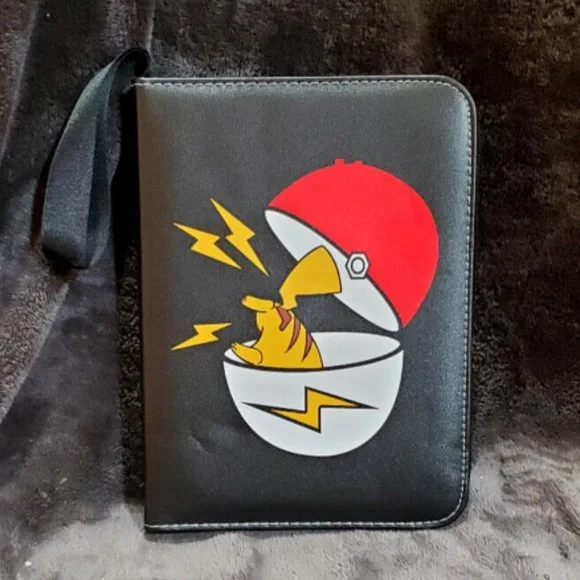 leather pokemon card binder 4-Pocket Trading Card Binder for Pokemon Cards – Forzarocket® main image 0